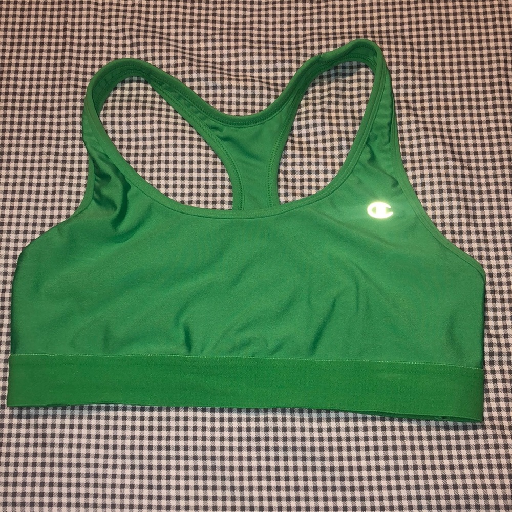 Green champions sports bra size xl